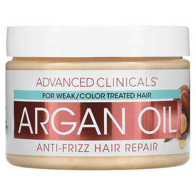 

Advanced Clinicals, Argan Oil, Anti-Frizz Hair Repair, 12 oz (340 g)