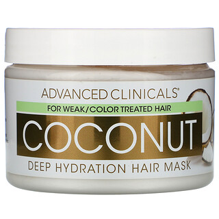 Advanced Clinicals, Coconut, маска для глубокого увлажнения волос, 340 г (12 унций)