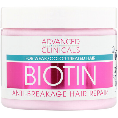 Advanced Clinicals Biotin, Anti-Breakage Hair Repair, 12 fl oz (355 ml)