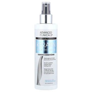 Advanced Clinicals, Keratin Smooth & Shine, Condicionador Leave-In, 237 ml (8 fl oz)