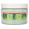 Advanced Clinicals‏, زيت شجر الشاي، قناع شعر للتخلص من السموم، 12 أونصة (340 جم)