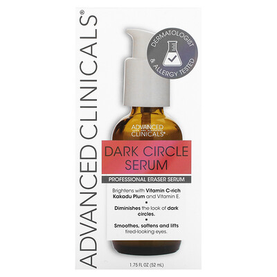 Advanced Clinicals Dark Circle Serum, Fragrance Free, 1.75 fl oz (52 ml)