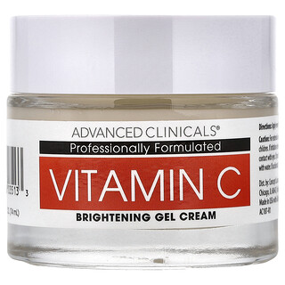 Advanced Clinicals, ビタミンC、ブライトニング ジェルクリーム、74ml（2.5液量オンス）