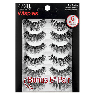 Ardell, Мигли, Wispies, 113 черно, 6 чифта