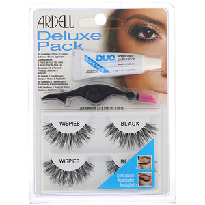 Ardell, Deluxe Pack, Wispies Lashes with Applicator and Eyelash Adhesive, 1 Set отзывы