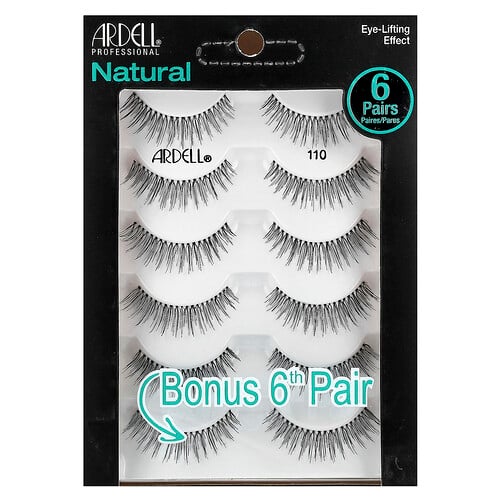 Ardell Natural Lashes, 110, 6 Pairs