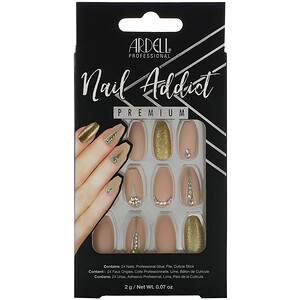 Отзывы о Ardell, Nail Addict Premium, Nude Jeweled, 0.07 oz (2 g)