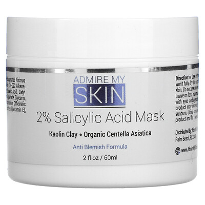Admire My Skin Маска с 2% салициловой кислотой, 60 мл (2 жидк. Унции)