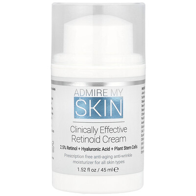 Product Image for Admire My Skin, Clinically Effective Retinoid Cream, 1.52 fl oz (45 ml)