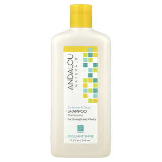 Andalou Naturals, 润泽洗发水，有助于帮助发质和焕活头发，向日葵柑橘味，11.5 液量盎司（340 毫升）