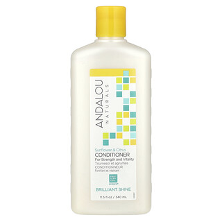 Andalou Naturals, Балсам, брилянтен блясък, слънчоглед и цитрус, за сила и жизненост, 340 ml (11,5 fl oz)