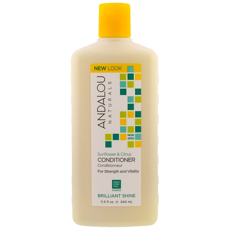 Andalou Naturals, Conditioner, Brilliant Shine, For Strength and Vitality, Sunflower & Citrus
