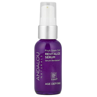 Andalou Naturals, Suero revitalizante con Resveratrol Q10, desafío de la edad, 1,1 oz fluidas (32 ml)