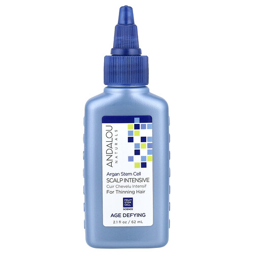 Andalou Naturals, Argan Stem Cell, Scalp Intensive, Thinning Hair Treatment, Argan-Stammzellen, Kopfhaut, Behandlung für dünner werdendes Haar, Anti-Aging, 62 ml (2,1 fl. oz.)
