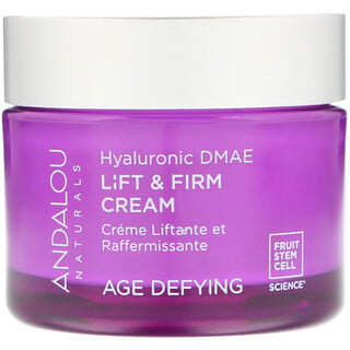 Andalou Naturals, Lift & Firm Creme, Hyaluronisches DMAE, 1,7 fl oz (50 ml)