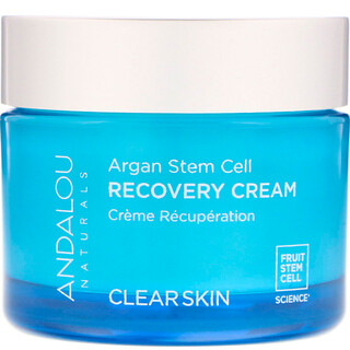 Andalou Naturals, Crema de recuperación de células madre de argán, piel más clara, 1.7 fl oz (50 ml)
