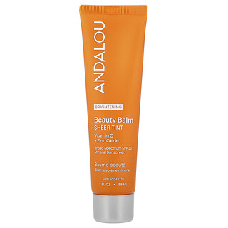 Andalou Naturals, Brightening Beauty Balm, SPF 30, Sheet Tint, 2 fl oz (58 ml)