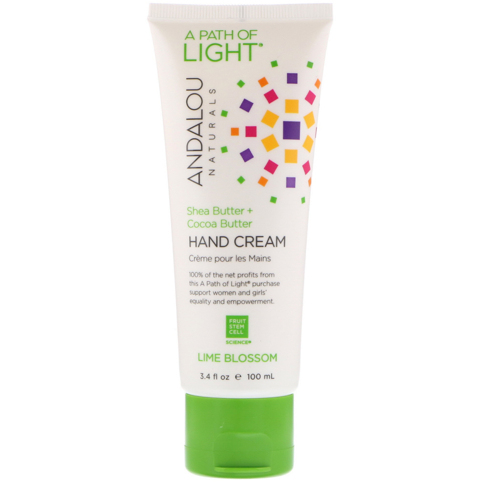 Andalou Naturals パスオブライト A Path Of Light シアバター ココアバターハンドクリーム ライムブロッサム 3 4 Fl Oz 100 Ml Iherb