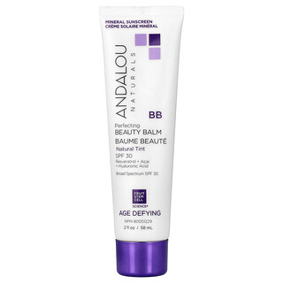 Andalou Naturals, Bálsamo de belleza BB perfeccionador, FPS 30, Tinte natural, 58 ml (2 oz. líq.)