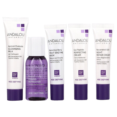 Andalou Naturals начальный комплект, набор омолаживающих средств для ухода за кожей из 5 предметов