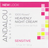 Andalou Naturals, 1000 Roses, Heavenly Night Cream, Sensitive, 1.7 fl oz (50 ml)