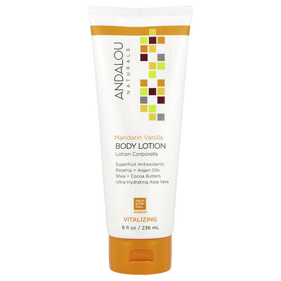 Product Image for Andalou Naturals, Body Lotion, Mandarin Vanilla, 8 fl oz (236 ml)