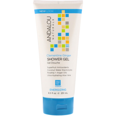 Andalou Naturals 沐浴露,活力,小柑橘和姜,8.5盎司(251毫升)