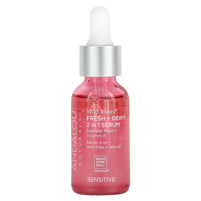 

Andalou Naturals 1000 Roses Fresh + Dewy 2 in 1 Serum 1 fl oz (30 ml)