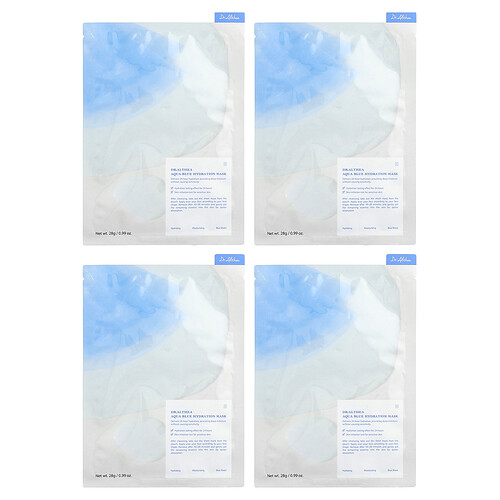 Dr. Althea, Aqua Blue Hydration Beauty Mask, 4 Sheets, 0.99 oz (28 g) Each