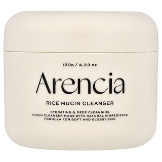 Arencia, 大米粘蛋白洁面乳，4.23 盎司（120 克）