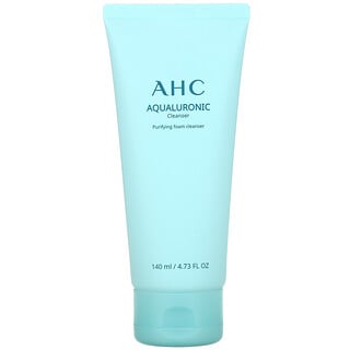 AHC, Aqualuronic，泡沫泡沫潔面乳，4.73 液量盎司（140 毫升）