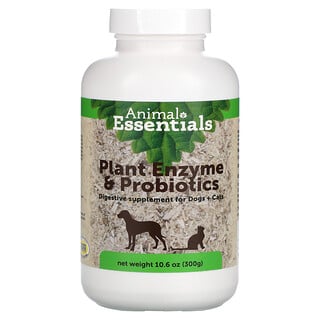 Animal Essentials, Enzyme végétale et probiotiques, pour chiens + chats, (10,6 oz) 300 g