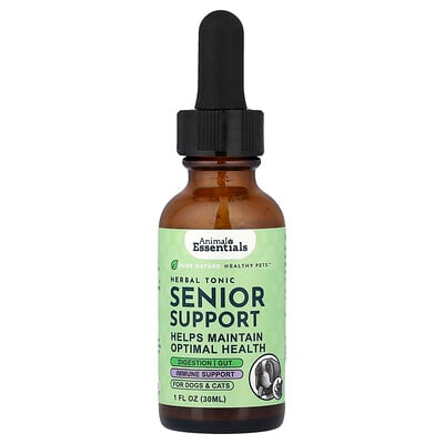 Product Image for Animal Essentials, Senior Support, For Dogs & Cats, 1 fl oz (30 ml)