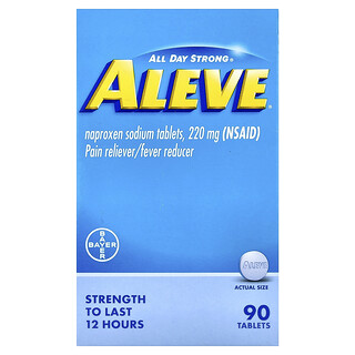 Aleve, Comprimidos de naproxeno sódico, 220 mg, 90 comprimidos