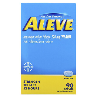 Aleve (알리브), 나프록센 나트륨 정제, 220mg, 당의정 90정
