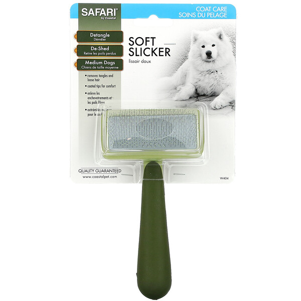 Safari‏, Soft Slicker Brush for Medium Dogs, 1 Slicker Brush