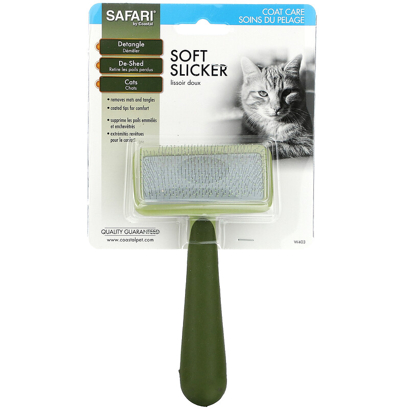 Safari, Soft Slicker Brush for Cats, 1 Slicker Brush iHerb