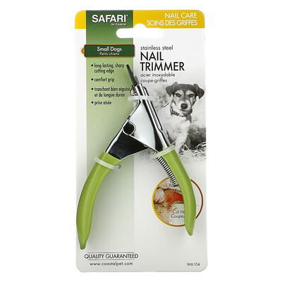 Safari Триммер для ногтей из нержавеющей стали, для маленьких собак, 1 шт.