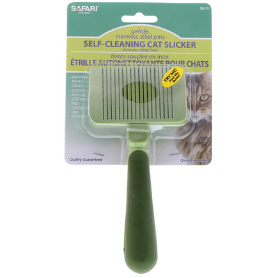 Safari Self-Cleaning Cat Slicker Brush, 1 Slicker Brush