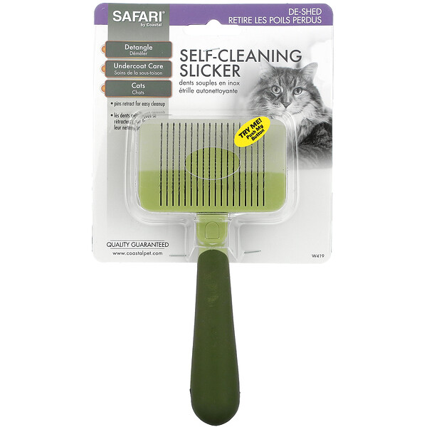Self-Cleaning Cat Slicker Brush, 1 Slicker Brush