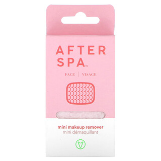 AfterSpa, Mini Makeup Remover, Pink, 1 Cloth