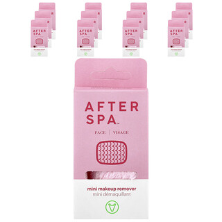 AfterSpa, Mini make-up remover, roze, 12 doekjes