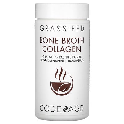 

Codeage, Bone Broth Collagen, 180 Capsules