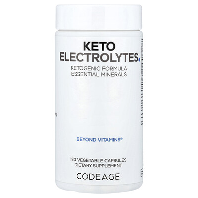 Product Image for Codeage, Keto Electrolytes, 180 Vegetable Capsules
