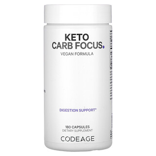 Codeage, Keto Carb Focus, 180 Cápsulas