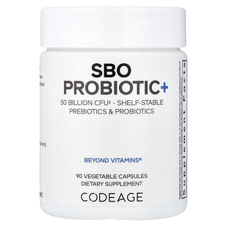 Codeage, Probiótico+ SBO, 50 Bilhões de UFCs, 90 Cápsulas Vegetais