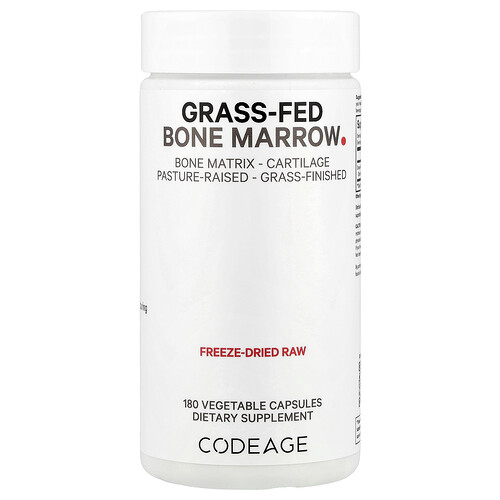 Codeage, Grass-Fed Bone Marrow, 500 mg , 180 Capsules