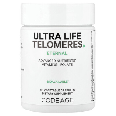 Codeage, Telómeros para una vida óptima, 90 cápsulas