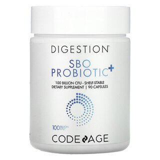 CodeAge, Для пищеварения, пробиотик SBO +, 100 млрд КОЕ, 90 капсул