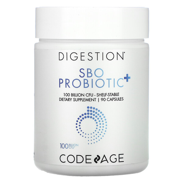 Digestion, SBO Probiotic+, 100 Billion CFU, 90 Capsules